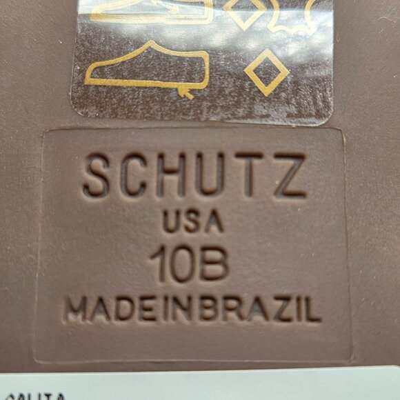 NWT Schutz Women's Calita Metallic Silver Leather Ballerina Flats - Picture 5 of 6